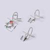Wholesale Stainless Steel Non Piercing Lip Ring With Cross Sunflower Zircon Pendant Simple Style Electroplating Process