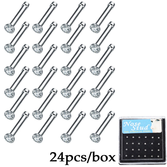 Wholesale Stainless Steel Nose Rings Unisex Geometric Electroplated