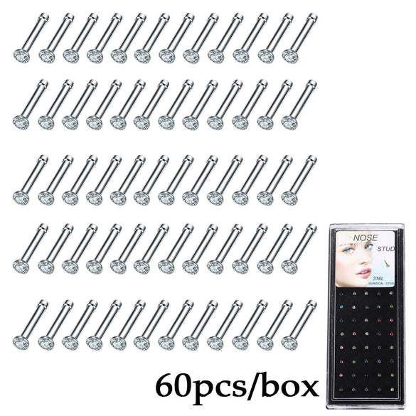 Wholesale Stainless Steel Nose Rings Unisex Geometric Electroplated