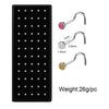 Wholesale Stainless Steel Nose Studs And Nose Rings Diamond Encrusted Round Piercing Jewelry
