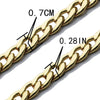 Wholesale Stainless Steel Nylon Chain Geometric Men's Necklace With Electroplating Treatment