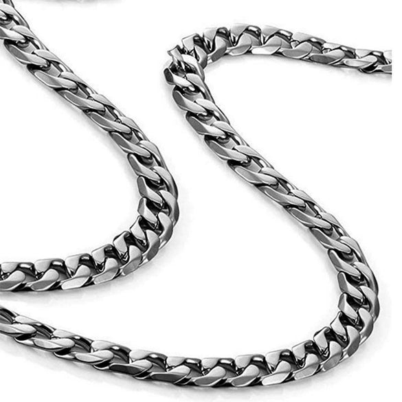 Wholesale Stainless Steel Nylon Chain Geometric Men's Necklace With Electroplating Treatment