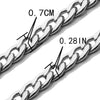 Wholesale Stainless Steel Nylon Chain Geometric Men's Necklace With Electroplating Treatment