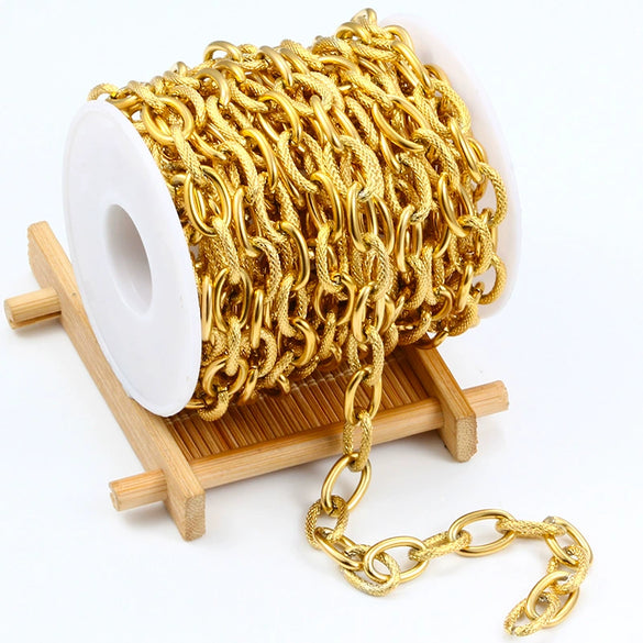 Wholesale Stainless Steel O Cross Thread Chain Necklace Bracelet With Geometric Style And Electroplating