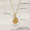 Wholesale Stainless Steel Ocean Series Necklace With Turtle Conch Pearl Pendant Electroplated 18K Gold Non Fading Animal Pattern