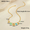 Wholesale Stainless Steel Ocean Style Geometric Starfish Necklace With Electroplating