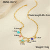 Wholesale Stainless Steel Ocean Style Geometric Starfish Necklace With Electroplating