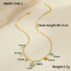 Wholesale Stainless Steel Ocean Style Geometric Starfish Necklace With Electroplating
