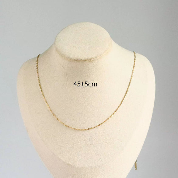 Wholesale Stainless Steel Ochain Necklace Electroplated Simple Style