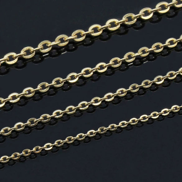 Wholesale Stainless Steel Ochain Necklace Electroplated Simple Style