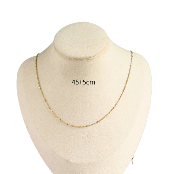 Wholesale Stainless Steel Ochain Necklace Electroplated Simple Style