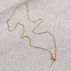 Wholesale Stainless Steel Ochain Necklace With Geometric Pattern And Real Gold Plating