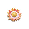 Wholesale Stainless Steel Oil Dripping Floral Pendant Jewelry Accessories For Earrings Hair And Mobile Phone