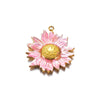 Wholesale Stainless Steel Oil Dripping Floral Pendant Jewelry Accessories For Earrings Hair And Mobile Phone