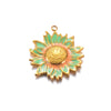 Wholesale Stainless Steel Oil Dripping Floral Pendant Jewelry Accessories For Earrings Hair And Mobile Phone