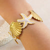 Wholesale Stainless Steel Oil Dripping Starfish Shell Bracelet Jewelry