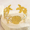 Wholesale Stainless Steel Oil Dripping Starfish Shell Bracelet Jewelry