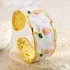 Wholesale Stainless Steel Oil Dripping Tulip Bracelet With Enamel Processing