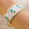 Wholesale Stainless Steel Oil Dripping Tulip Bracelet With Enamel Processing