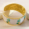 Wholesale Stainless Steel Oil Dripping Tulip Bracelet With Enamel Processing