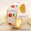Wholesale Stainless Steel Oil Dripping Tulip Bracelet With Enamel Processing