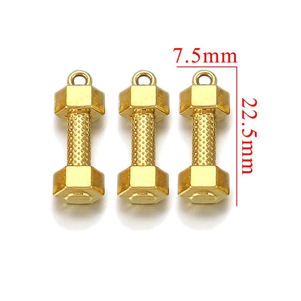 Wholesale Stainless Steel Oil Pressure Dumbbell Shape Handmade Jewelry Accessories Pendant