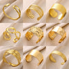 Wholesale Stainless Steel Open Bracelet With Geometric Concave And Convex Pattern And Electroplating Design