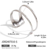 Wholesale Stainless Steel Open Bracelet With Geometric Style And Electroplating