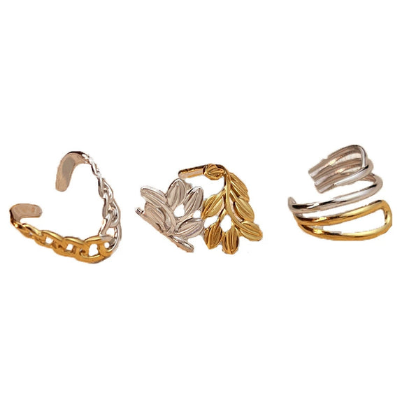 Wholesale Stainless Steel Open Heart Shaped Ring With Electroplating Light Luxury And Minimalist Design