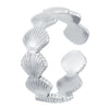 Wholesale Stainless Steel Open Ring For Women With Starfish Seashells Ginkgo Leaf Marine Motifs And Electroplating Processing
