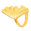 Wholesale Stainless Steel Open Ring For Women With Starfish Seashells Ginkgo Leaf Marine Motifs And Electroplating Processing