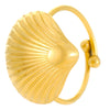 Wholesale Stainless Steel Open Ring For Women With Starfish Seashells Ginkgo Leaf Marine Motifs And Electroplating Processing