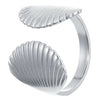 Wholesale Stainless Steel Open Ring For Women With Starfish Seashells Ginkgo Leaf Marine Motifs And Electroplating Processing