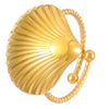Wholesale Stainless Steel Open Ring For Women With Starfish Seashells Ginkgo Leaf Marine Motifs And Electroplating Processing