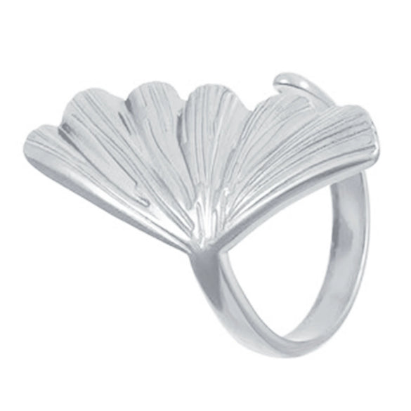 Wholesale Stainless Steel Open Ring For Women With Starfish Seashells Ginkgo Leaf Marine Motifs And Electroplating Processing