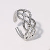 Wholesale Stainless Steel Open Ring Geometric Style Electroplated For Women