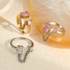 Wholesale Stainless Steel Open Ring Hand Jewelry Light Luxury Style With Electroplating For Women