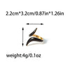 Wholesale Stainless Steel Open Ring With Drip Twist Irregular X Shaped Design And Electroplating Process For Women