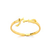 Wholesale Stainless Steel Open Ring With Geometric Letters For Men And Women Electroplated