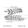 Wholesale Stainless Steel Open Ring With Geometric Shape Oildropping Pvd Vacuum Plating Hand Jewelry For Women Ins Style