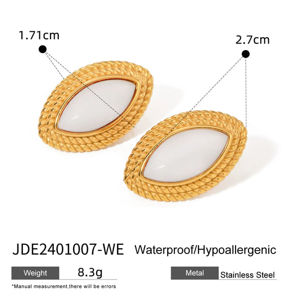 Wholesale Stainless Steel Opening Ring With 18K Gold Plated And Black Agate Heavy Industry Retro Light Luxury Electroplated For Women