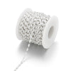 Wholesale Stainless Steel Oval Faux White Pearl Chain Necklace Handmade With Electroplating