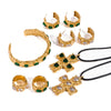 Wholesale Stainless Steel Oval Retro Geometric Hammer Pattern Earrings 18K Gold Electroplated For Women