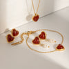 Wholesale Stainless Steel Pearl Earrings With Heart Shape And Electroplating For Women