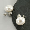 Wholesale Stainless Steel Pearl Inlaid Geometric Earrings For Women Simple Style