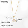 Wholesale Stainless Steel Pearl Necklace Accessories With Overlapping Bracelet And Flower Titanium Steel Ring Electroplated