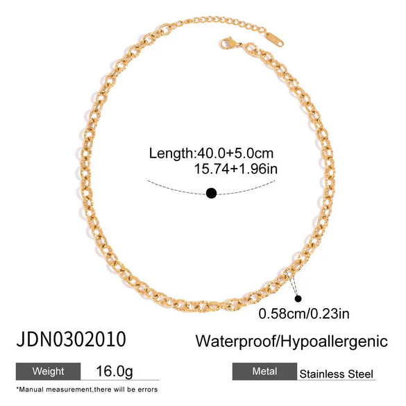 Wholesale Stainless Steel Pearl Necklace With Geometric Pattern Titanium Steel Pendant Electroplated Light Luxury Minimalist Style For Women