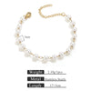 Wholesale Stainless Steel Pearl Totem Bracelet With Vacuum Goldplated Chain And Simple Design