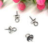 Wholesale Stainless Steel Pearl Tray Bowl Welding Sheep Eye Pendant Tray For Diy Jewelry Accessories With Electroplating