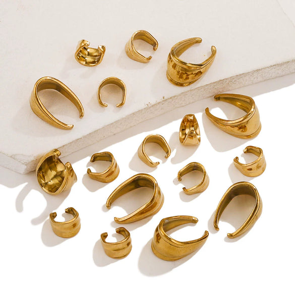Wholesale Stainless Steel Pendant Buckle Jewelry Accessories With Return Pattern And Electroplating Treatment Sweet Cool Style